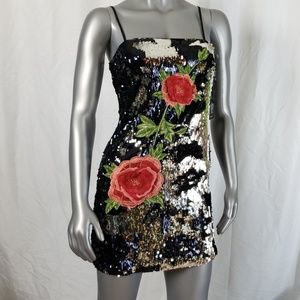 Forever 21 Flip Sequin Stretch Mini Dress